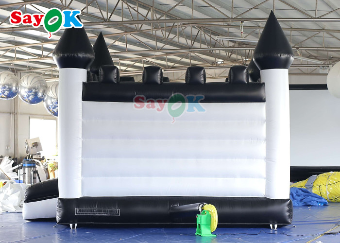 Tarpaulin White Castle Jumper Wedding Inflable Bounce Jumping For Party Rental