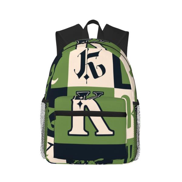 Adjustable Shoulder Strap Fabric School Book Bags with All Over Print Sublimation Design
