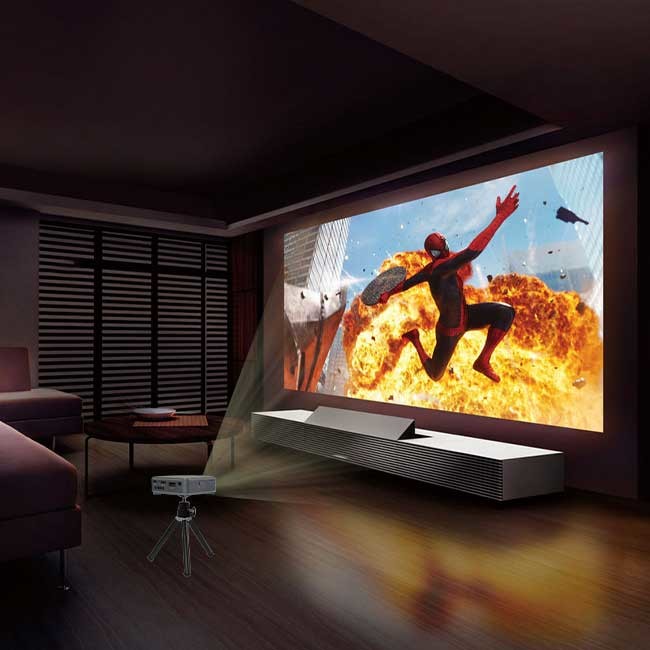 T972 Amlogic LED DLP Full HD 4K Projector 854*480 Support 4K