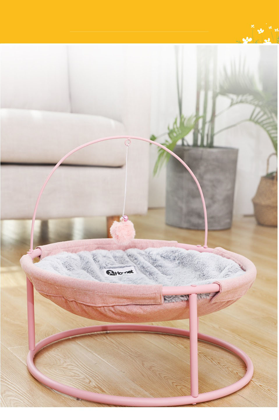 Comfortable Cat Hammock / Dog Hammock Foldable Warm Pet Play Bed