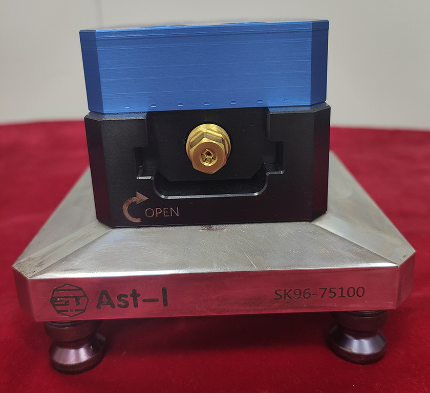 5 Axis Cnc Milling Fixtures Aluminium Jaws Clamping Fixture 75mm