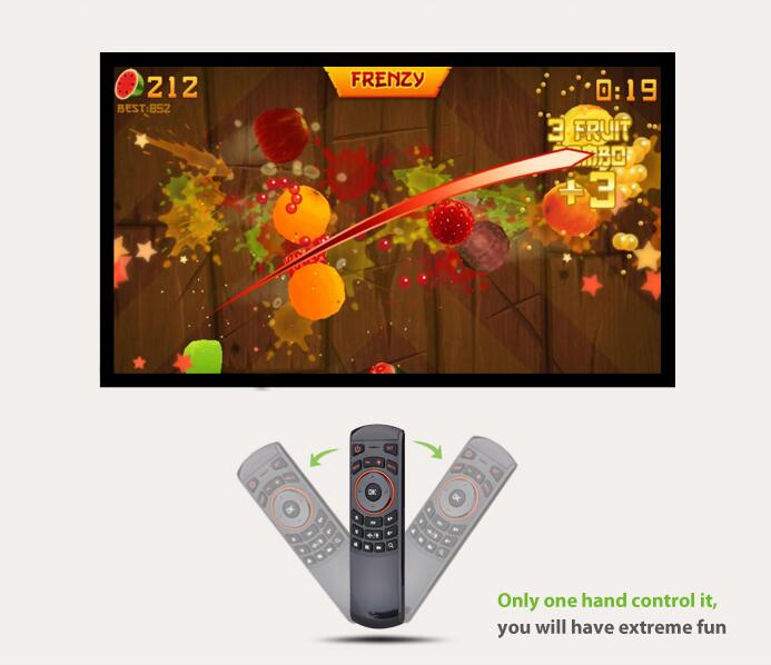 TV Box X6 Air Mouse Backlight 2.4G Wireless Remote Control With Keyboard