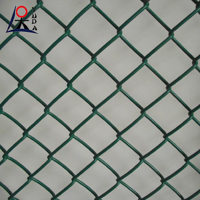 Diamond Temporary Chain Link Fence Gate Pvc Coated Privacy Cyclone Iron Wire Mesh