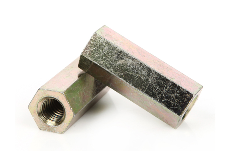 Color Zinc Plated Long Hex Coupling Nuts DIN6334 Hex Long Nut Connecting Nut