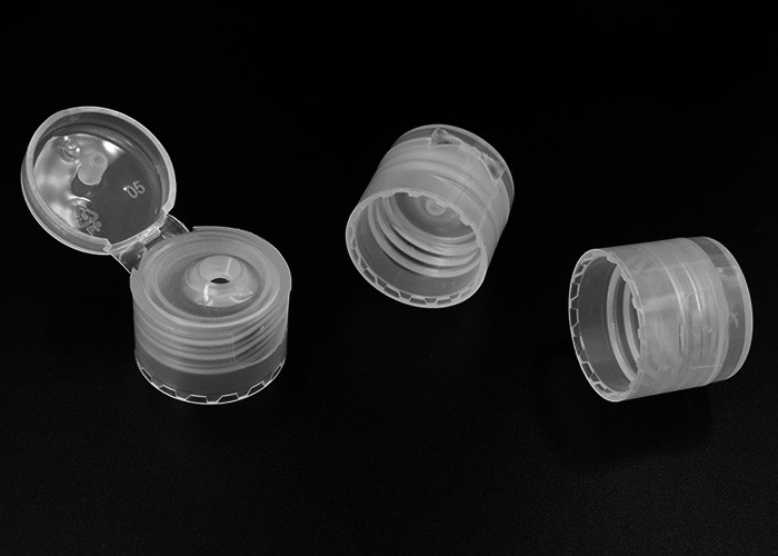 Clear 20mm Inner Diameter Glossy Plastic Bottle Cap Food Grade