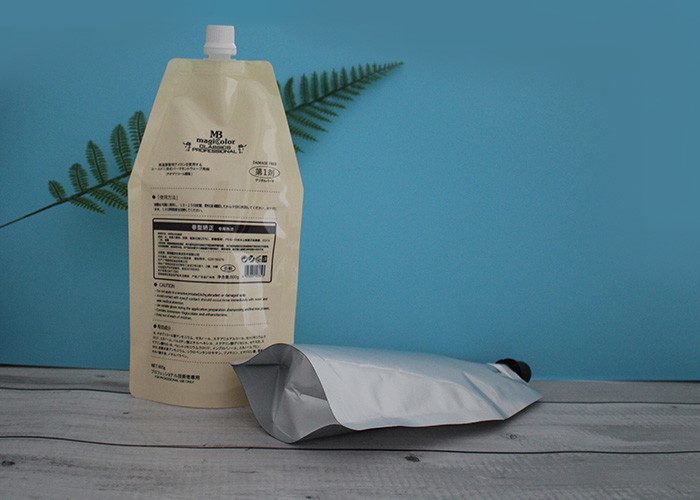 Custom Made Liquid Spout Bags With 18mm Nozzle Reusable Matte Surface