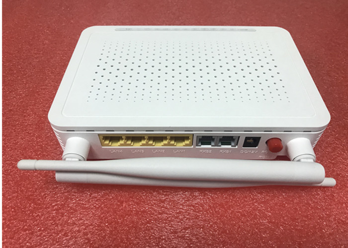 OS-GU04G2VW Lightweight GPON ONT Durable Plastic Material DC 12V 4GE+2POTS+WIFi Realtek chip