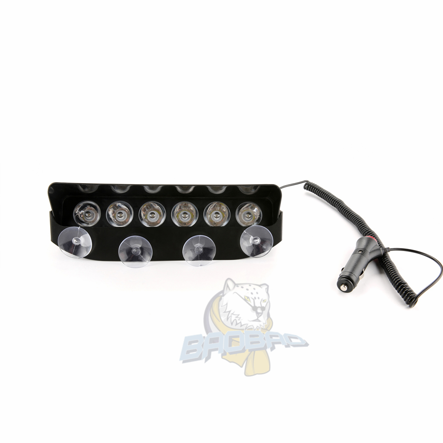 12V Red Blue Flash Super Bright Light Bar Strobe Light For Car