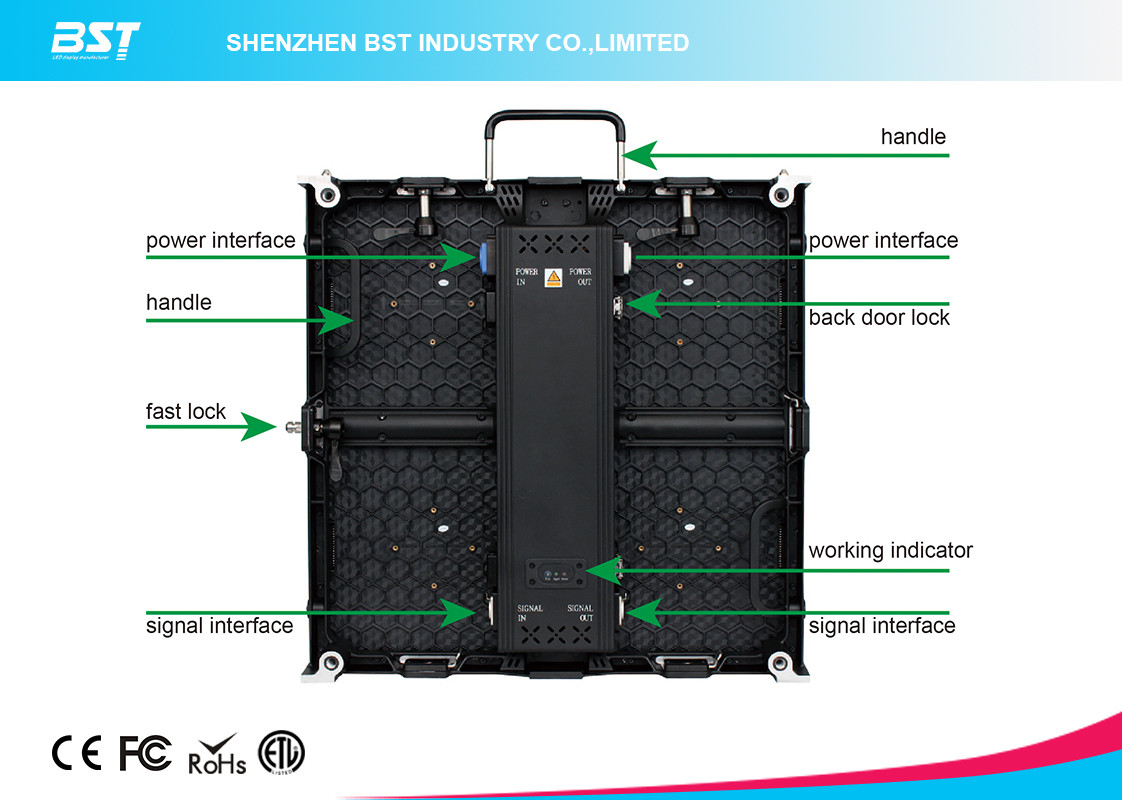 High Refresh Rate Rental LED Display P3.91 P4.81 P6.25 Light Weight Housing For Stage