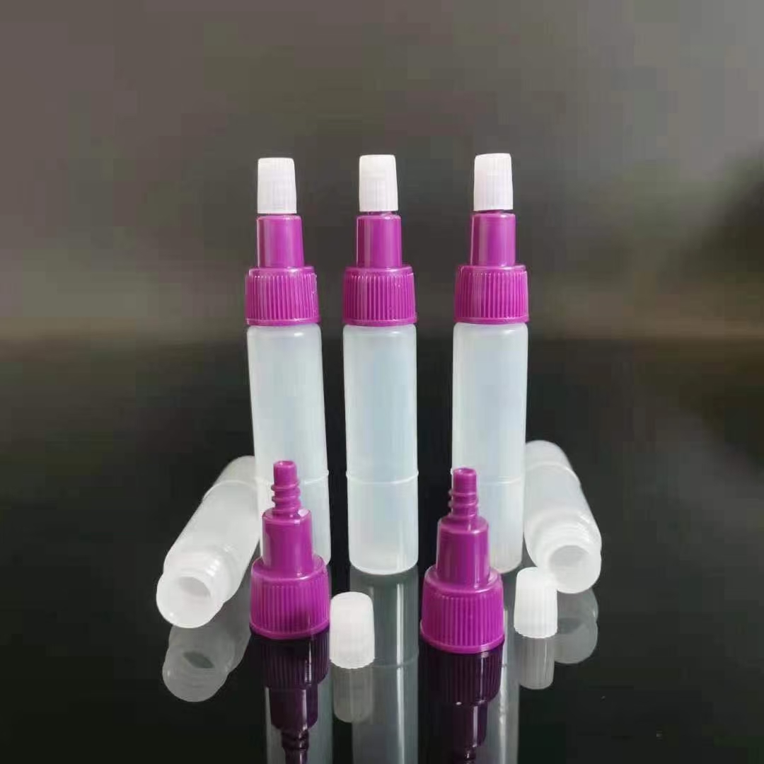 PET Cylindrical Plastic Reagent Bottle 5ml Mini Plastic Spray Bottle