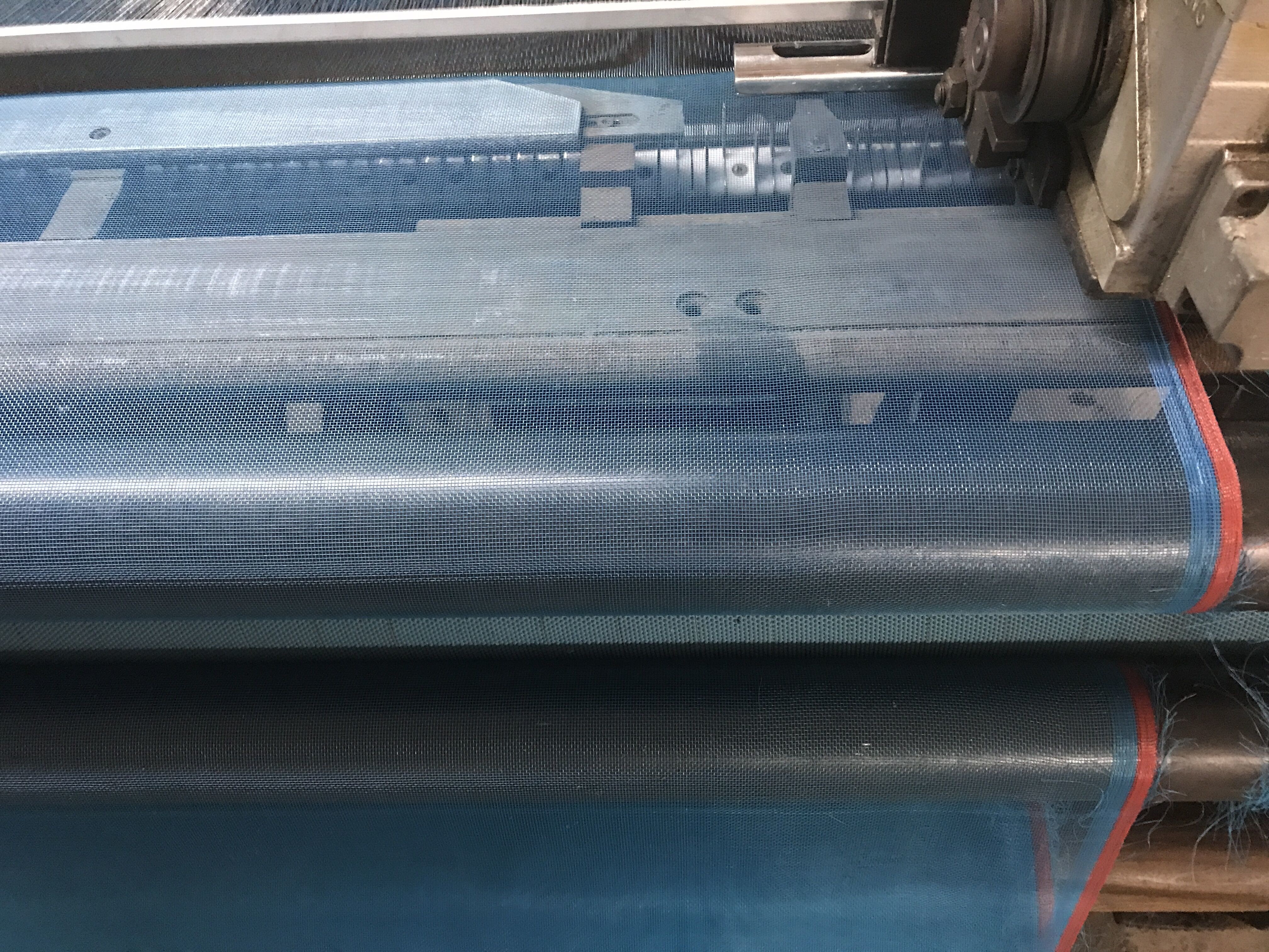 High Density Plastic Window Screen Polyethylene Blue Flat Woven