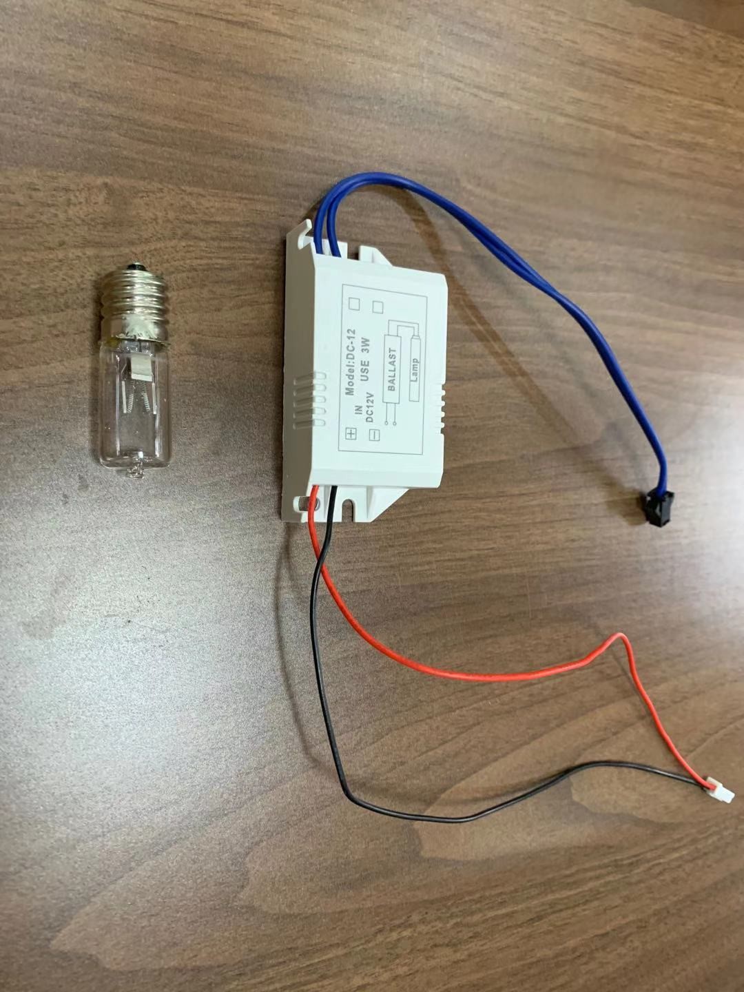 UV Ballast 12VDC Electronic 3W ballast UV small power killing bacteria