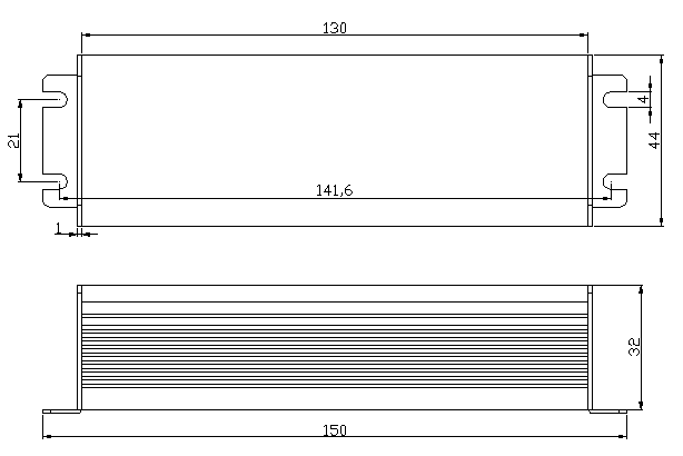 100% Waterproof Electronic LED Driver , 36w Led Driver For Solar Power Plant