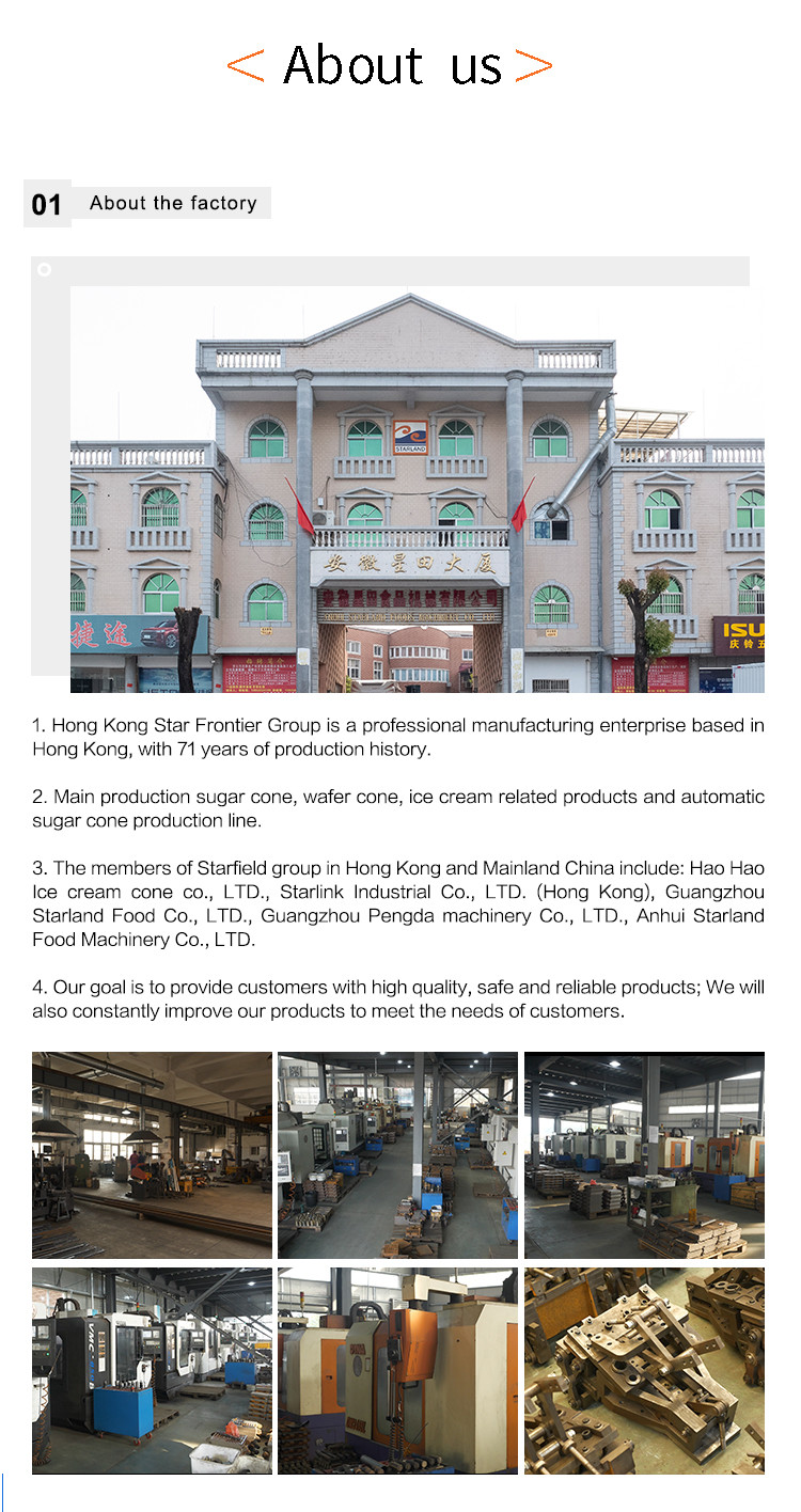 380V Automatic Sugar Cone Production Line 6kg / Hour