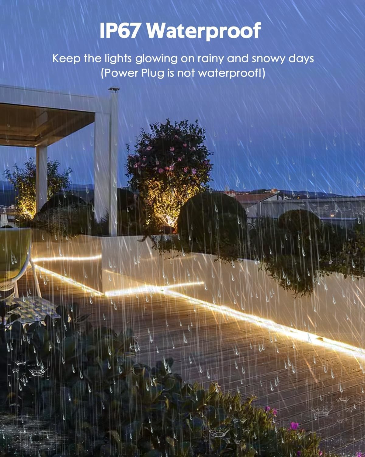 High Brightness Red Garden Lights Make Your Garden Stand Out with 100m/300ft Length