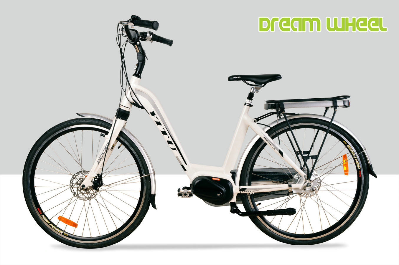 25km/H Mid Motor Electric Bike , Mid Drive Motor E Bike 36V 7.8Ah Battery