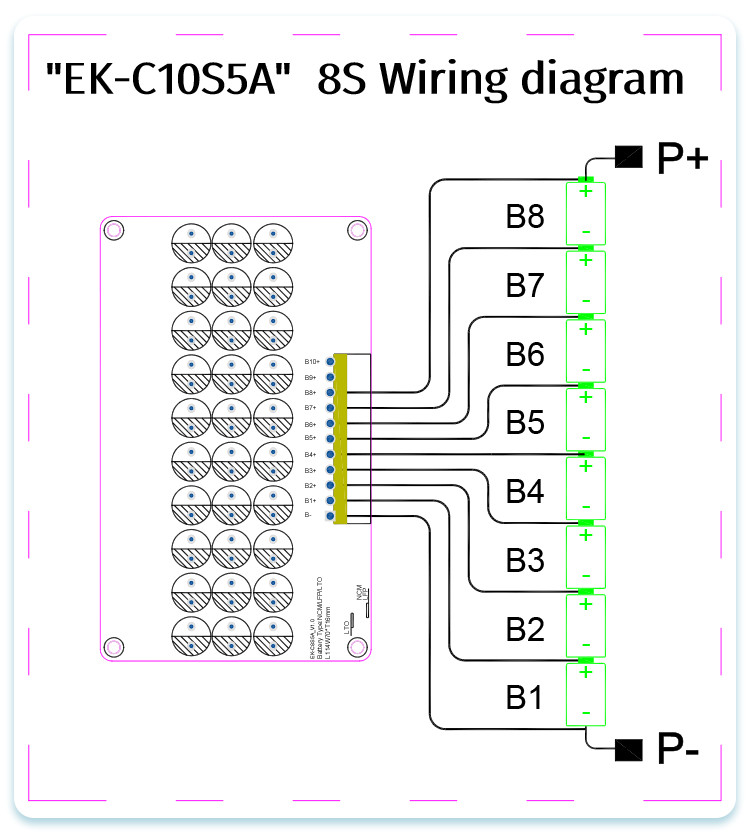 Battery Cells Equalizer 8S 9S 10S 5A Active Balancer Lifepo4/Lithium/Lipo/LTO Battery BMS for Electric bicycle