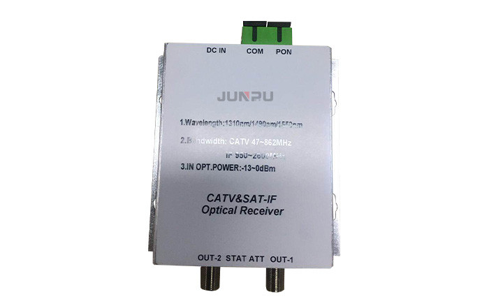 Fiber 2 RF Out Optical Satellite Transmitter Receiver 47-2600mhz With Inside Wdm