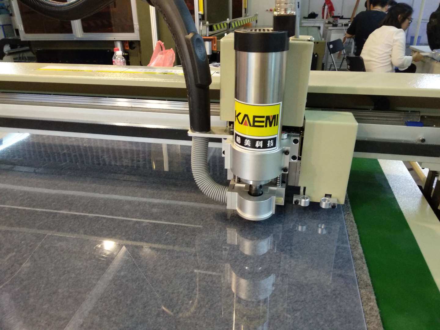 6mm CAD PVC Milling Cutting Machine With Pen Cut Tools And Blue Frame Silver Case