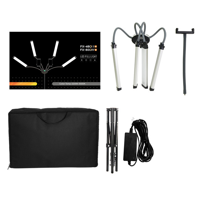 48w 96w Double Arms LED Fill Light Bicolor Eyelash Extension Beauty Lash Lamp For Live Streaming