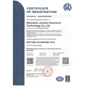 Shenzhen Junxian Electronic Technology Co., Ltd. Certifications