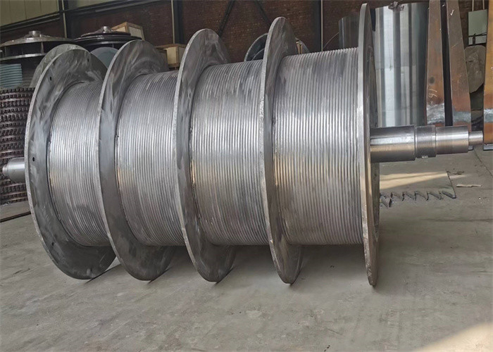 200m Wire Rope Cable Winch Drum With Lebus Sleeves For Rig Drawworks