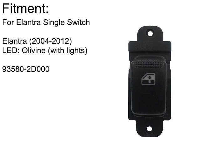 Black Hyundai Electric Window Switch , Window Switch Button Optima Sedona