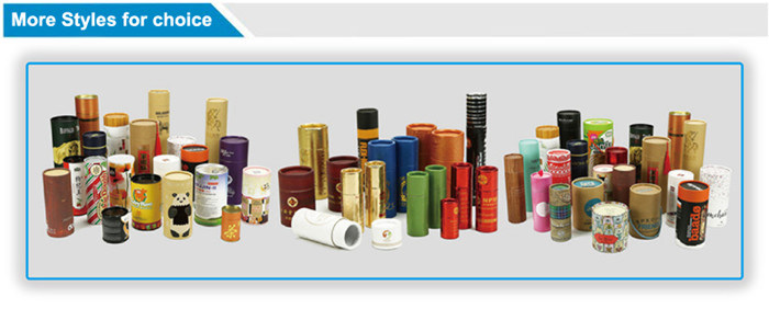 Custom Kraft Core Paper Cardboard Cosmetic Tube Round Box