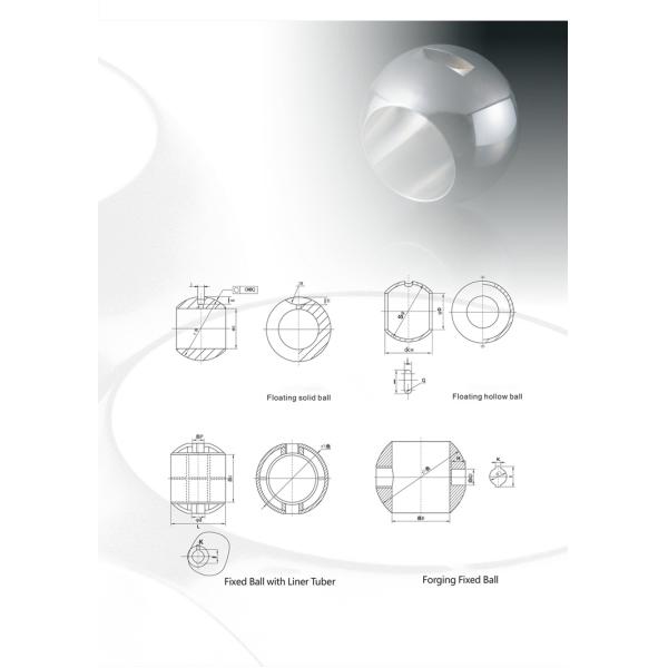 201/304/316L Silver National Standard Ball Valves Spare Accessories with Mirror Polished Surface
