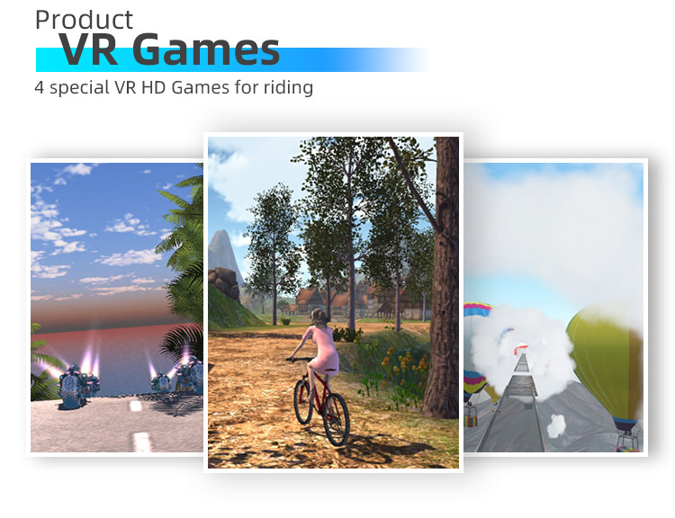 Sport Game Machine Small Size VR Bicycle Simulator