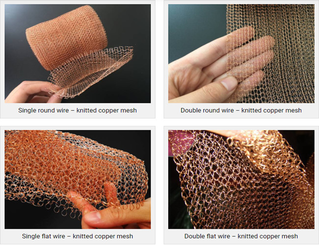 Diameter 25.4mm Copper Knitted Mesh Tin Plated For Rf Shielding And Electric Industry