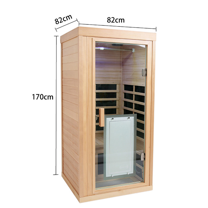 Wood Infrared Sauna Room One Person For Rejuvenation Infrared Therapy