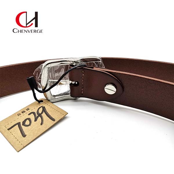 ODM Multiscene Braided Leather Belt Dark Brown With Pin Buckle