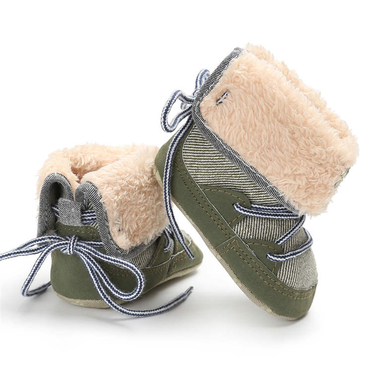 Amazon Hot sale Snow Fleece 0-2 years First walker baby booties