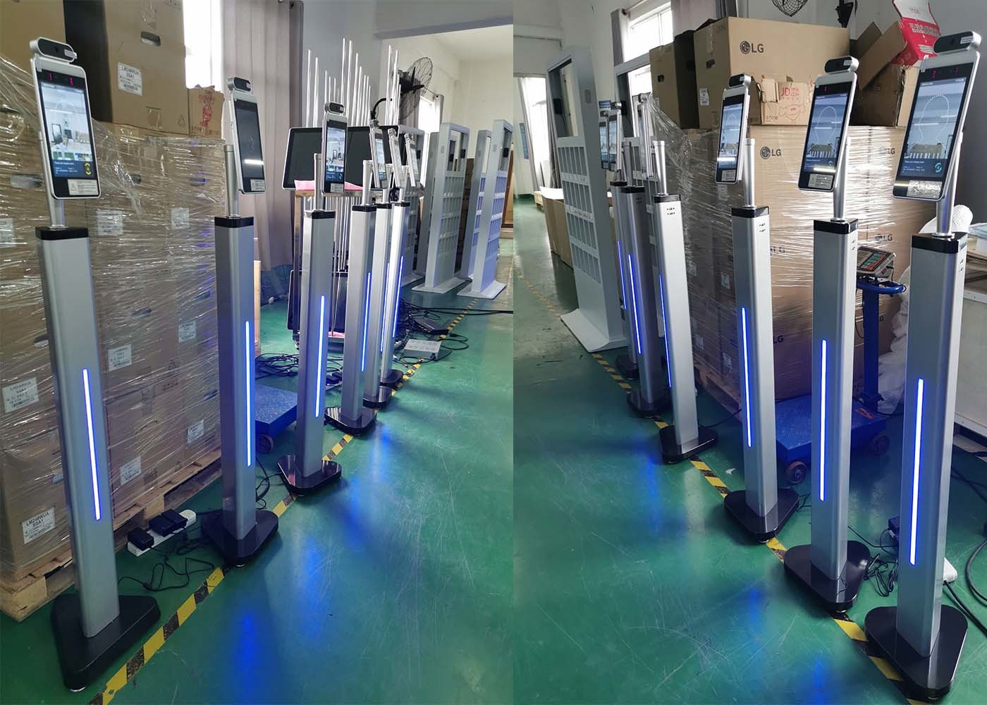 Face Recognition Thermometer access control system terminal factory Time attendence thermal scanner HEIMANN sensor MIPS