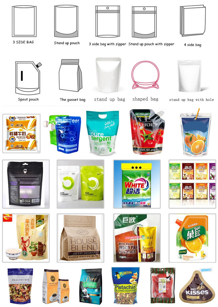 Health Tea Powder Doypack Packing Machine 20 Bags / Min