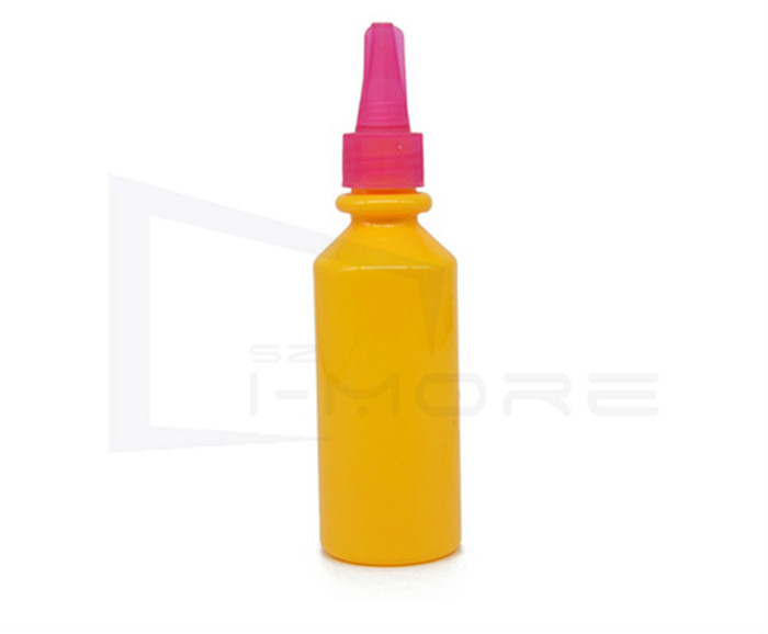 Round Customized Skin Care Wholesale HDPE Bottle Refillable Plastic White Bottle with Flip Top