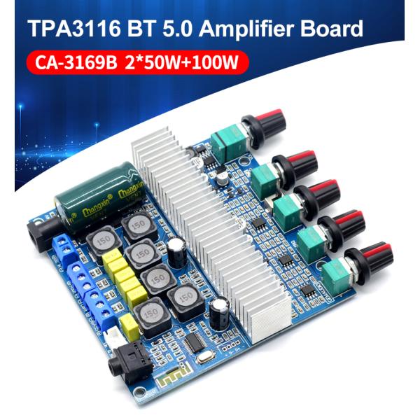 TPA3116D2 2.1 Channel Amplifier Board 2x50W+100W Stereo Audio