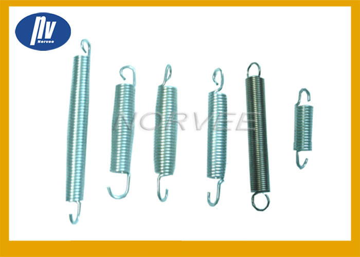 Carbon Steel Golden Long Extension Springs Free Length For Industial Machinery