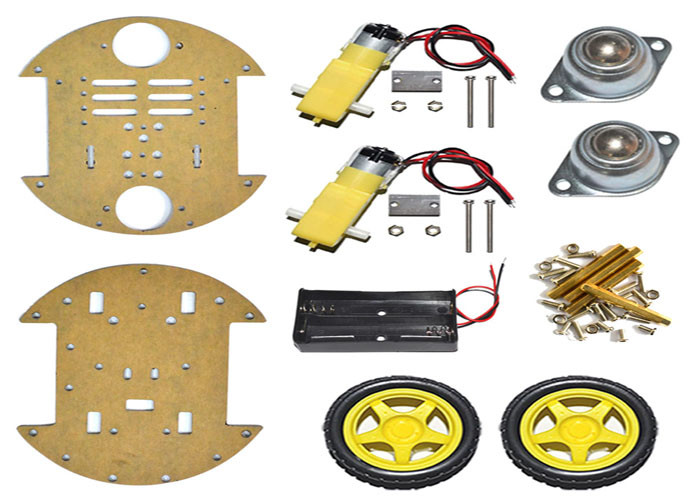 15mm * 15mm * 8mm Smart Car Robot Kit 240 RPM With 1 Year Warranty
