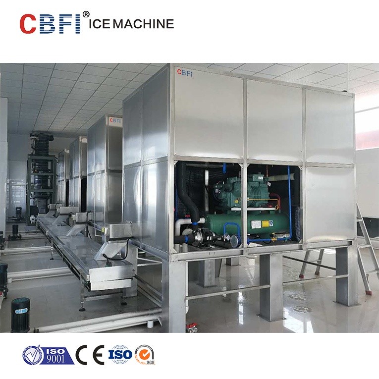 R404a Refrigerant Commercial Ice Cube Maker Machine For Philippine