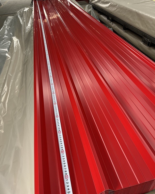 RAL3009 Oxide Red PPGI PE Z100 Metal Tile Pre-Painted Galvanized Steel Corrugated Roof Panels Sheets Tiles Wall Cladding