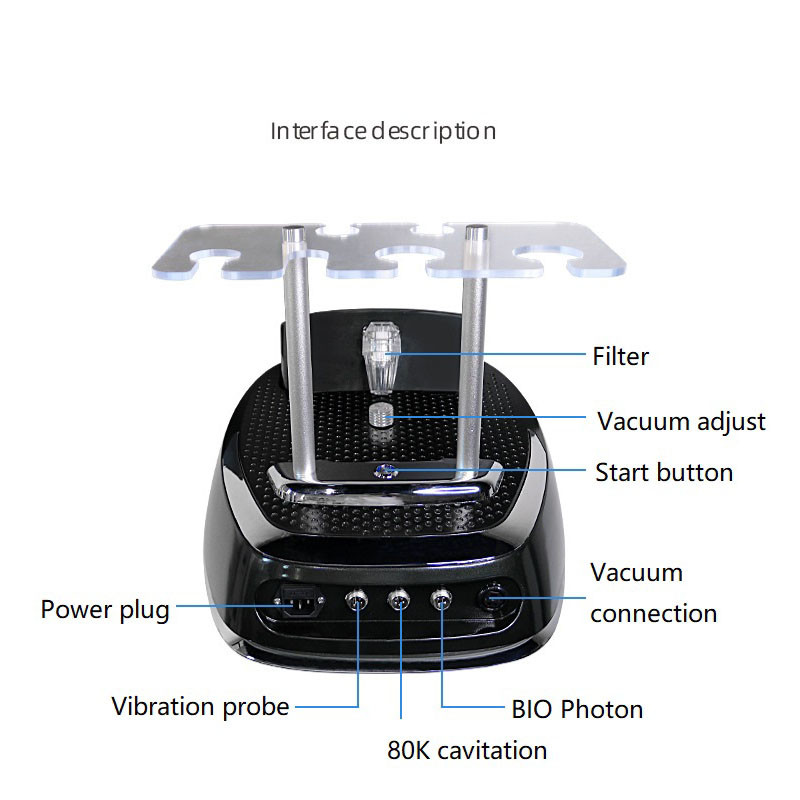 6 In 1 Cavitation Vacuum RF Machine Brighten Skin Vibration Cavitation Machine Weight Loss