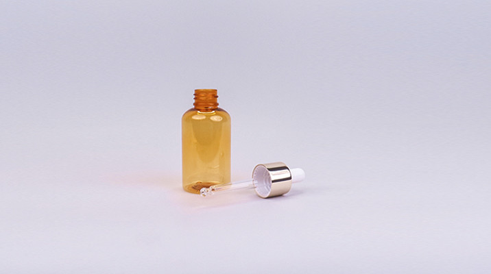 Lightweight 60ml Amber PET Dropper Bottle For Skincare And Liquid Formulations