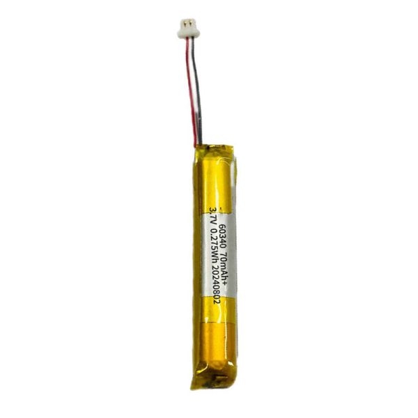 3.7V 70mAh 60340 Cylindrical Lithium Polymer Rechargeable Battery for Electric Toothbrush