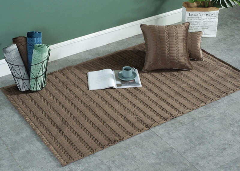 Hand Made cotton door mats , Study carpet mat for living room Customized