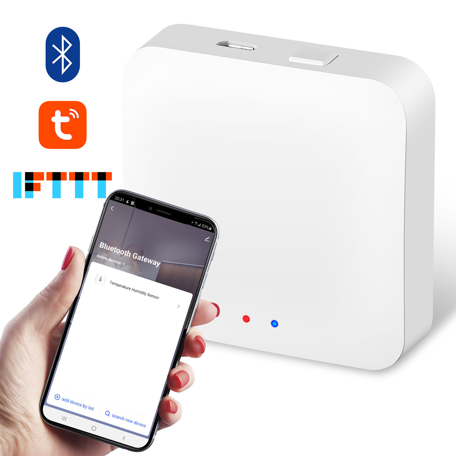 Tuya Remote Control Wifi Zigbee Gateway Connect With Many Smart Home Device