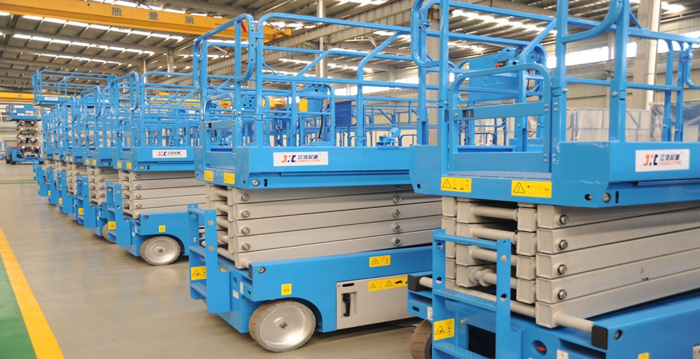 Energy Saving Mobile Scissor Lift Zero Emission Eco Friendly Electric Operation