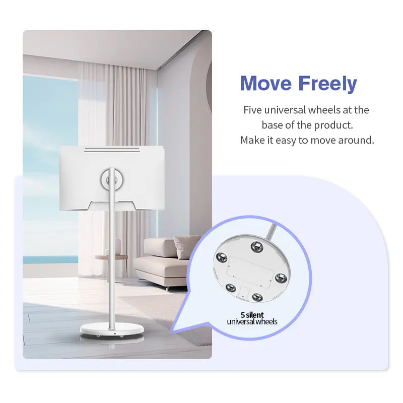 Interactive 32 Inch StandBy Me Monitor LCD Screen Movable TV Smart Incell Digital Signage PS5 Game