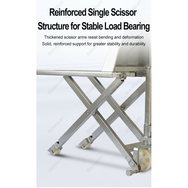 Sinolift HLT15S-I 304 Stainless Steel High Lift Pallet Truck for Warehouses, Logistics & Medical Facilities